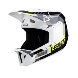 LEATT NOWOŚĆ KASK ROWEROWY MTB GRAVITY 2.0 V24 HELMET WHITE/BLACK KOLOR BIAŁY/CZARNY ROZMIAR XL (61-62 cm)