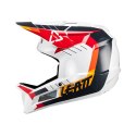 LEATT NOWOŚĆ KASK ROWEROWY MTB GRAVITY 2.0 V24 HELMET WHITE/RED KOLOR BIAŁY/CZERWONY ROZMIAR XL (61-62 cm)