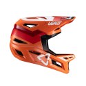 LEATT NOWOŚĆ KASK ROWEROWY MTB GRAVITY 4.0 V24 HELMET FLAME KOLOR POMARAŃCZOWY/BORDOWY/BIAŁY ROZMIAR XL (61-62 cm)