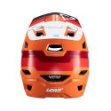 LEATT NOWOŚĆ KASK ROWEROWY MTB GRAVITY 4.0 V24 HELMET FLAME KOLOR POMARAŃCZOWY/BORDOWY/BIAŁY ROZMIAR XL (61-62 cm)