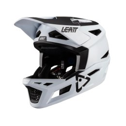 LEATT NOWOŚĆ KASK ROWEROWY MTB GRAVITY 4.0 V24 HELMET WHITE KOLOR BIAŁY ROZMIAR L (59-60 cm)