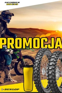 DUNLOP KOMPLET OPON (636108/23) 80/100-21 GEOMAX MX33 51M TT PRZÓD DOT 2023 + (636098/23) 120/80-19 GEOMAX MX33 63M TT TYŁ DOT 2