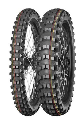 MITAS OPONA 100/100-18 TERRA FORCE MX-SM SOFT/MEDIUM 59M TT TYŁ DOT 20223(DOT:JPDT) (CZERWONY/ŻÓŁTY PASEK) (26311) WYCOFANE