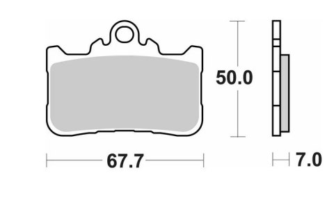 SBS KLOCKI HAMULCOWE STREET EXCEL SINTER KH759 KOLOR ZŁOTY PASUJE DO: HONDA CB 500 F/X/R '22-, CBR 500 R '22-, CB 750 HORNET '23