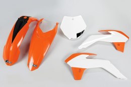 UFO KOMPLET PLASTIKÓW KTM SX 85 '13-'17 KOLOR OEM '15 (POMARAŃCZOWY/BIAŁY)