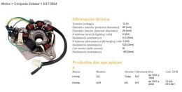 DZE UZWOJENIE ALTERNATORA STATOR HONDA XLR125 97-00, CG125 91-98 (OEM-31120-KFC-901)