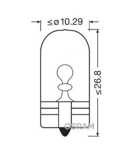 OSRAM WYPRZEDAŻ ŻARÓWKA 12V 5W WY5W W2,1x9,5d (POMARAŃCZOWA - KIERUNKOWSKAZ) 1 SZTUKA