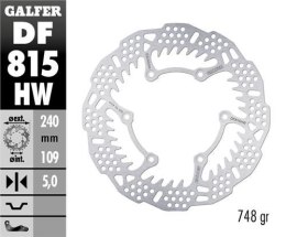 GALFER TARCZA HAMULCOWA TYŁ BETA RR 250/300/350 '12-, RR 390/400/430/450/450/498 '14-, RX 300 '24-, XTRAINER 250/300 '15- (240X1