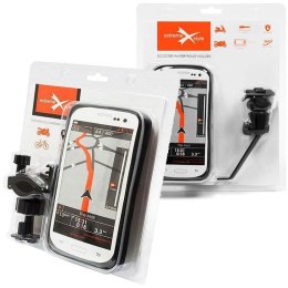 BIKETEC KOMPLET ETUI WODOODPORNYCH Z UCHWYTEM NA KIEROWNICĘ EXTREME® OBROTOWE 360 + POD LUSTERKO NA TELEFON / SMARTFON / NAWIGAC