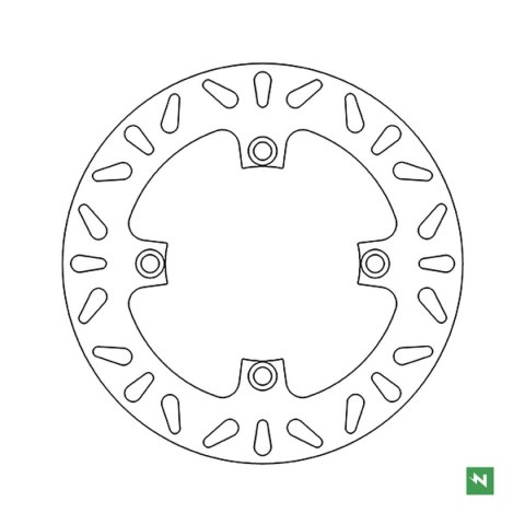 NEWFREN TARCZA HAMULCOWA TYŁ HONDA CBF 500/600/1000; CBR 600F 11-13; CBF1000 '06-'16 (240X116X5) (4X10,5MM)