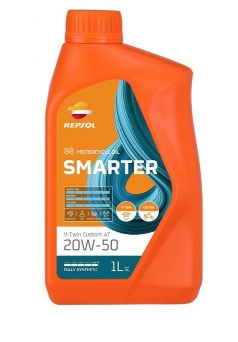 REPSOL OLEJ SILNIKOWY 4T SMARTER V-TWIN 20W50 1L MA2 MINERALNY (12)- ZASTĘPUJE RP168Q51