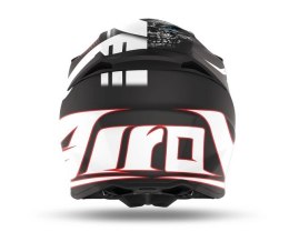 AIROH WYPRZEDAŻ KASK CROSS / ENDURO / ATV / QUAD TWIST 2.0 MASK MATT KOLOR BIAŁY/CZARNY/CZERWONY MAT ROZMIAR M