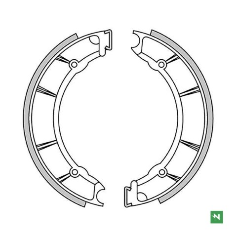 NEWFREN SZCZĘKI HAMULCOWE PRZÓD MOTO GUZZI V 7 700 '67-'76 (220X40MM)