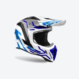 AIROH KASK CROSS / ENDURO / ATV / QUAD AVIATOR ACE 2 GROUND BLUE GLOSS KOLOR SZARY/BIAŁY/NIEBIESKI ROZMIAR L