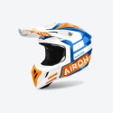 AIROH KASK CROSS / ENDURO / ATV / QUAD AVIATOR ACE 2 SAKE ORANGE GLOSS KOLOR POMARAŃCZOWY/BIAŁY/NIEBIESKI ROZMIAR L