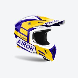 AIROH KASK CROSS / ENDURO / ATV / QUAD AVIATOR ACE 2 SAKE YELLOW GLOSS KOLOR ŻÓŁTY/FIOLETOWY ROZMIAR L