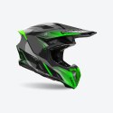 AIROH KASK CROSS / ENDURO / ATV / QUAD TWIST 3 SHARD GREEN GLOSS KOLOR ZIELONY FLUOCZARNY/SZARY ROZMIAR L