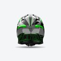 AIROH KASK CROSS / ENDURO / ATV / QUAD TWIST 3 SHARD GREEN GLOSS KOLOR ZIELONY FLUOCZARNY/SZARY ROZMIAR L