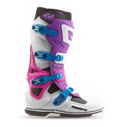 GAERNE BUTY CROSS/ENDURO MODEL SG-22 LIMITED EDITION PURPLE/WHITE/RHODAMINE KOLOR FIOLETOWY/BIAŁY/RÓŻOWY ROZMIAR 45