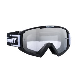 KENNY RACING GOGLE MODEL TRACK BLACK - CLEAR LENS - KOLOR CZARNY/BIAŁY SZYBKA PRZEŹROCZYSTA