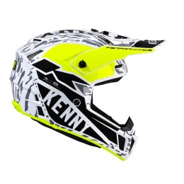 KENNY RACING KASK CROSS/ENDURO MODEL PERFORMANCE MIPS STONE KOLOR CZARNY/BIAŁY/ŻÓŁTY ROZMIAR XXL ( 63 - 64 CM )