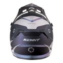 KENNY RACING KASK CROSS/ENDURO MODEL TRACK PRISM KOLOR SZARY/BORDOWY/NIEBIESKI ROZMIAR XL ( 61 - 62 CM )