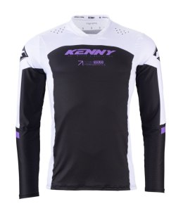 KENNY RACING KOSZULKA CROSS/ENDURO MODEL PERFORMANCE SOLID BLACK/PURPLE KOLOR BIAŁY/CZARNY/FIOLETOWY ROZMIAR M