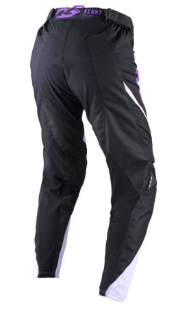 KENNY RACING SPODNIE CROSS/ENDURO MODEL PERFORMANCE SOLID BLACK/PURPLE KOLOR BIAŁY/CZARNY/FIOLETOWY ROZMIAR 32