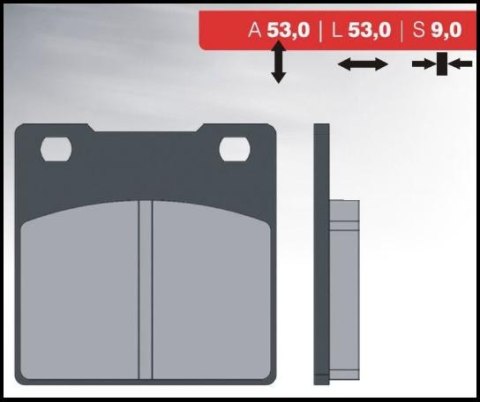 BRENTA KLOCKI HAMULCOWE KH161 (ORGANIC) KAWASAKI ZXR/ZZR/ZRX/ZX TYŁ