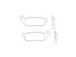 BRENTA KLOCKI HAMULCOWE KH196 SPIEK METALICZNY (ZŁOTE) (FT 4071)