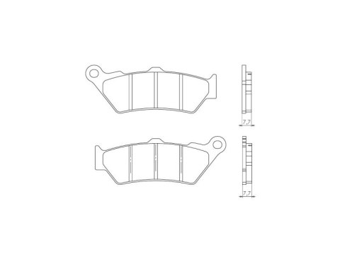 BRENTA KLOCKI HAMULCOWE KH209 SPIEK METALICZNY (ZŁOTE) (FT 4090)