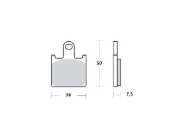 BRENTA KLOCKI HAMULCOWE KH417/4 SPIEK METALICZNY (ZŁOTE) KAWASAKI PRZÓD (FT 4115)