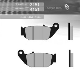 BRENTA KLOCKI HAMULCOWE KH629 HONDA CRF 250LD '13-'16 TYŁ (FT 3151)