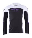 KENNY RACING KOSZULKA CROSS/ENDURO MODEL PERFORMANCE SOLID BLACK/PURPLE KOLOR BIAŁY/CZARNY/FIOLETOWY ROZMIAR XL