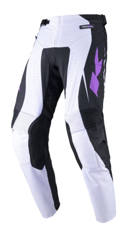 KENNY RACING SPODNIE CROSS/ENDURO MODEL PERFORMANCE SOLID BLACK/PURPLE KOLOR BIAŁY/CZARNY/FIOLETOWY ROZMIAR 34