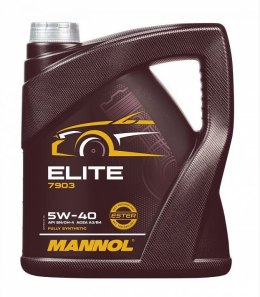 MANNOL OLEJ SILNIKOWY 4T ELITE 5W40 4L (API SN/CH-4, JASO MA2) SEMISYNTETYK (7903) (4)