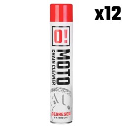 OMOTO ZESTAW 12 SZTUK SPRAY ZMYWACZ DO MYCIA ŁAŃCUCHA 750ML O! CHAIN CLEANER (O!MOTO) (OLE-007) (PAKIET 12 SZTUK)