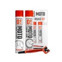 OMOTO ZESTAW DO CZYSZCZENIA I SMAROWANIA ŁAŃCUCHA OFF ROAD O! CHAIN CARE AND PROTECTION 2+1 ZESTAW Z SZCZOTKĄ (2 X 750ML) (O!MOT