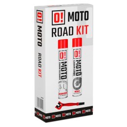 OMOTO ZESTAW DO CZYSZCZENIA I SMAROWANIA ŁAŃCUCHA ROAD O! CHAIN CARE AND PROTECTION 2+1 ZESTAW Z SZCZOTKĄ (2 X 750ML) (O!MOTO) (